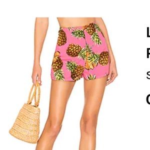 Lucia Hot Shorts in Pink Pineapple